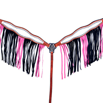 Hilason Western Horse Headstall & Breast Collar American Leather Tan